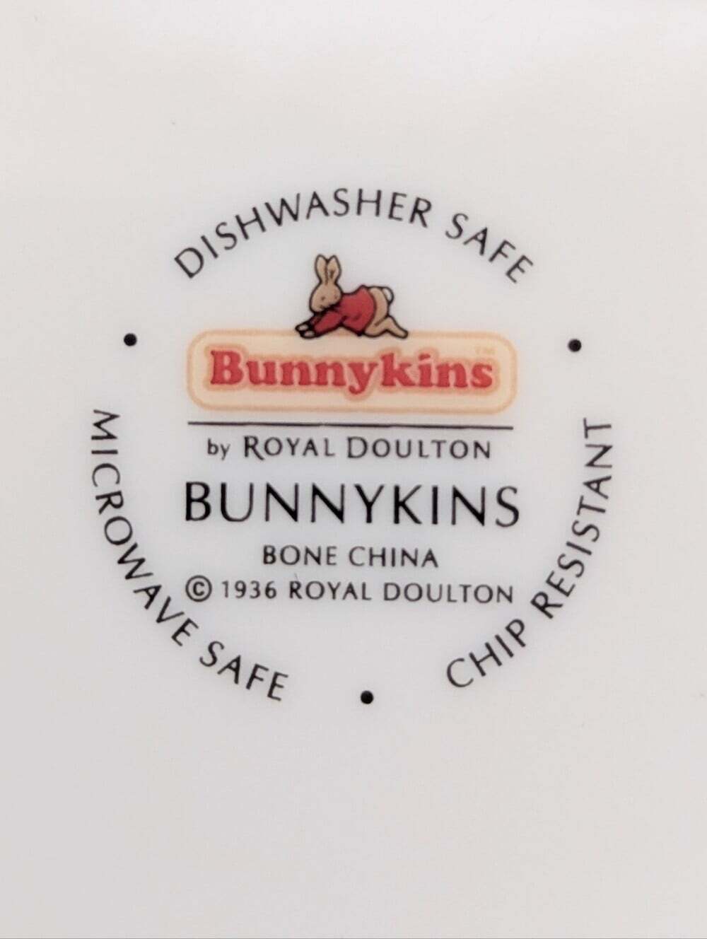 Royal Doulton Bunnykins Bone-China Pieces - 2 Bowls & 1 Cup - Picture 10 of 16